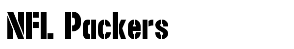 NFL Packers font preview